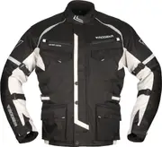Modeka Tarex, textile jacket waterproof , color: Black/Light Grey , size: XL