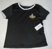 VOLCOM Girl's Black 14 / 16T-Shirt Short Sleeve Crew HEY SLIMS New