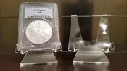 *3 Prem 1-3/4" Display Stand Easel Coins Graded in PCGS NGC Air-Tite Capsules35A