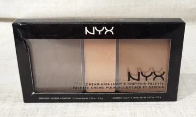 NYX Cream Highlight & Contour Palette ~ CHCP03 DEEP ~ 0.15 oz NEW IN BOX!!!