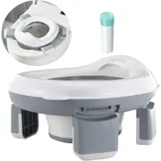 PandaEar Foldable Portable Potty Training Seat for Toddler Kids Travel with Travel Bag and Storage Bag