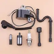 Ignition Coil for Stihl MS380 038 MS 380 Fuel Oil Filter Line Spark Plug Kit Chainsaw 0000 400 1300 Garden Tool Parts