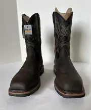 Ariat Mens Work Boots Composite Toe Waterproof Work Hog - Men Size 10D