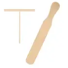 2pcs Crepe Spatula Wooden Crepe Turner Crepe Maker Set Tortilla Spatula