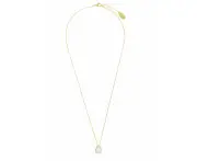 OPAL GLOW ROZELLE WHITE CREATED OPAL PENDANT GOLD