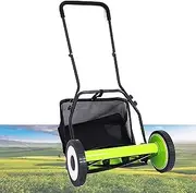 Lawn Mower Push Reel, Walk-Behind Lawn Mower, Walk-Behind Lawn Mower, 12-Inch Two-Wheel Type, Unpowered Without Engine, Reel Lawn Mower, Cutter Household Garden Tools