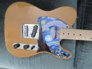 ~Cashified~ Fender Squier TeleCaster w/Van Gogh "Starry Night" Pickguard