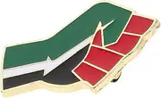 [CATIEBYE] Patriotic Enamel Brooch Palestine Flag Lapel Pins National Lapel Pin Metal Badge Button for Backpack Hat Clothe Symbolic and Stylish Accessory