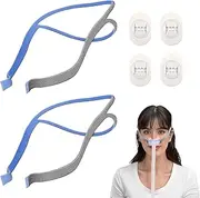 ResMed AirFit P10 Nasal Pillow CPAP Mask Replacement Headgear Strap, Soft & Stretchable Design, Adjustable Length for Comfortable Sleep, Compatible with ResMed AirFit P10, 2-Pack, 2-pack