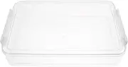 OHPHCALL Box Transparent Document Storage Box Stackable File Organizer for Home Office Material Keep Your Papers Neatly Sorted present for Organizing Files and Documents