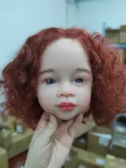 30in Unassembled Reborn Baby Doll Handmade Toddler Girl Kit with Soft Cloth Body