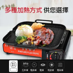 中秋烤肉 韓式烤肉盤 麥飯石烤盤 韓國烤肉盤 無煙燒烤 可搭配電磁爐 瓦斯爐 木炭 (3.5折)