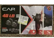 40 lb Adjustable Dumbbell Weight Set - CAP Vinyl Set