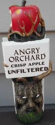 ANGRY ORCHARD HARD CIDER CRISP APPLE UNFILTERED BEER TAP HANDLE NEW 8" WALDEN NY