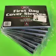 1000 FIRST DAY COVER POLY SLEEVES, FOR #6 COVERS, CRYSTAL CLEAR, BCW