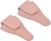 uxcell 4.5"x2.6" Embroidery Scissors Sheath, 2 Pack PU Leather Nail Cuticle Scissor Cover Small Pointed Nippers Scissors Protective Case, Pink