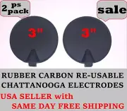 3" RUBBER ELECTRODE CARBON MULTI-USE for CHATTANOOGA VECTRA GENISYS SERIES 2 PS