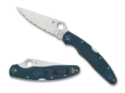 Spyderco Knives Police Lockback K390 MICROCLEAN Steel Blue FRN C07FS4K390