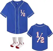 [Yuji Itadori] Baby Boy 1/2 Birthday Baseball Shirts 6 Months Birthday T Shirt Photoshoot Outfit Tees
