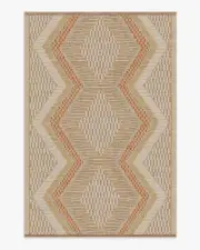 185' x 275' | Machine Washable Runner Rug | Kid & Pet Friendly | Indoor Rug | Justina Blakeney Etta Natural & Terra Rug | Ruggable
