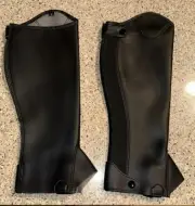 Chan’s Equestrianism, Black Half Chaps, Small, Equestrian