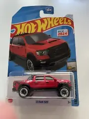 2024 Hot Wheels New Model Factory Fresh '23 Ram 1500 Red w/ Chrome OR6SP wheels