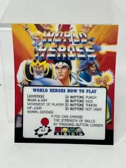 New Old Stock SNK NEO GEO ORIGINAL MINI MARQUEE World Heros