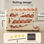 Slide-style Egg Box Storage Multi-layer Fridge Rack with Automatic