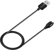 FitTurn intended for Garmin Swim 2 Watch Charger,Replacement 3.3ft USB Charger Adapter Charging Cord 3.3ft Charging Cable intended for Swim 2 GPS Swimming smartwatch (Black)