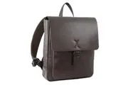 Pierre Cardin Premium Leather Backpack Travel Bag Satchel - Brown