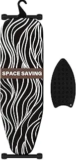 [veiox] Foldable Ironing Board, Compact and Space Saver Iron Board, Full Size，Extra Thick Heavy Duty Padded Cover，Non Slip Feet, Heat Reflective Surface, Perfect for Quick Ironing Tasks