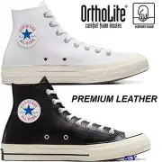 CONVERSE Chuck 70 Premium Leather High Top Men's Classic Shoes Ortholite Insole
