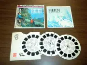 HEIDI - CLASSIC TALES (B425) Viewmaster 3 reels PACKET SET vintage