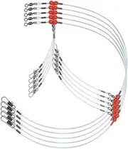 Fishing Wire Leaders Fishing Leaders Saltwater Fishing Rigs Fishing Bottom Rigs Clear Nylon Leader Surf Fishing Rigs Fishing Leaders with Swivel Snaps Beads for Saltwater 1Arm / 2Arm