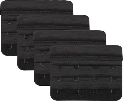 Bra Extender 4 Hooks,Soft and Comfortable Bra Strap Extender - 4 Pcs Pack