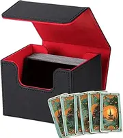Card Game Storage Box, Card Game Storage Box, Deck Storage Carrying Case Holds 120+ Cards - Shock Proof Protector, g
