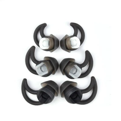 Black SML Replacement Silicone Earbuds for Bose QC 20 Headphones 32mm 29mm 25mm