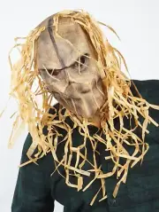 Scarecrow Scary Halloween Costume Mask Latex Scare crow Mask