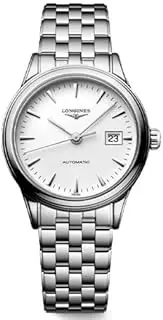 [Longines] L4.374.4.12.6 Unisex Flagship Wristwatch, Automatic Winding, Water Resistant to 3 ATM, Saffia Glass, White Dial, Stainless Steel, Silver, white