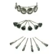 45PCS Wire Cup Mix Brush Set Stainless Steel For Dremel Rotary Tool Accessories
