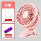 NEW Portable USB Mini Handheld Clip Fan Convenient and Ultra-Quiet Electric Fan
