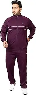 [YHA] Men's Plus Size Winter High Neck Stripes Tracksuit