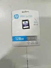 HP SDXC sx330 128 GB Class 10/UHS-I U3 SDXC C4 & 95MB/s For Camera Or Computer