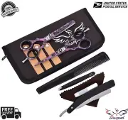 Professional Barber Hairdressing Scissors Thinning Hair Cutting Shears Set 5.5"
