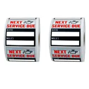 2Rolls Car Oil Change Maintenance Reminder Stickers for Vehicle Service Tracking