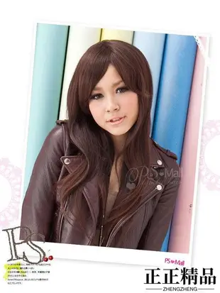 PS Mall vivi 雜誌麻豆指定款歐夏蕾水質感微捲長髮浪漫假髮 淺棕色F-正正精品