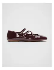 [Seed Heritage] Cameron Triple Strap Ballet Flat in Purple
