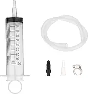 wdcfxy Brake Bleed Kit Fluid Bleeder Pressure Motorcycle Hydraulic Disc Clutches Oil Bleeding Extractor Reverse Bleeder Tool 100ml Syringe 50cm/19.69Inch Hose Universal Motorbike Scooter Maintenance