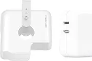 Travel Cord Organizer Compatible with Apple 35W Dual USB-C Port Power Adapter ​​​​​​​A2676 Protective Case for 35W USB-C Charger Cable Management Cord Winder