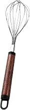 Egg Scrambler - Manual Wood Handle Corn Stripper Egg Whisk Beater - Stainless Steel, Home Kitchen Tool Peeler or Eggbeater for Cooking Lovers, Making Salads & Dishes
